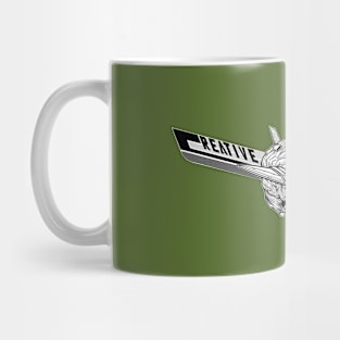 WEIRDO - Creative Energy Flo - Control - Black and White - Dark Olive Mug